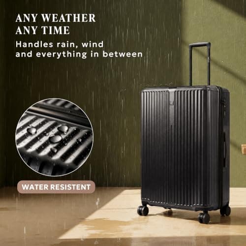 LUGG AirGlide 24 Inch Lightweight Travel Suitcase - Hard Shell Polycarbonate Protection, TSA Approved Lock, Scratch & Water Resistant, Smooth 360° Spinner Wheels & Detachable Interior (66x45.5x27cm) — view 5