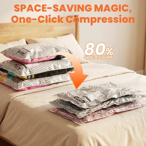 ADTO Vacuum Storage Bags, 12 Pack Travel Vacuum Bags for Clothes — view 2