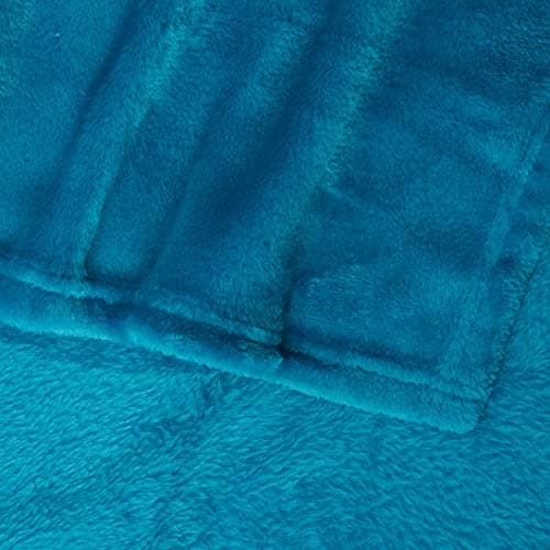 Bedsure Fleece Throw Blanket for Bed - Flannel Fleece, Teal, 150x200 cm — view 3