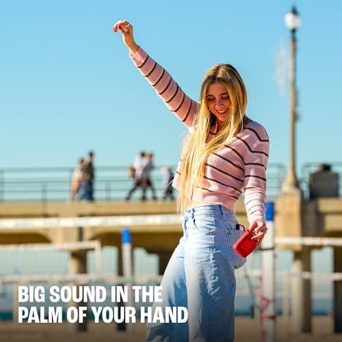 JBL Go 5, Ultra‑Portable Bluetooth Speaker, Waterproof, Red — view 5