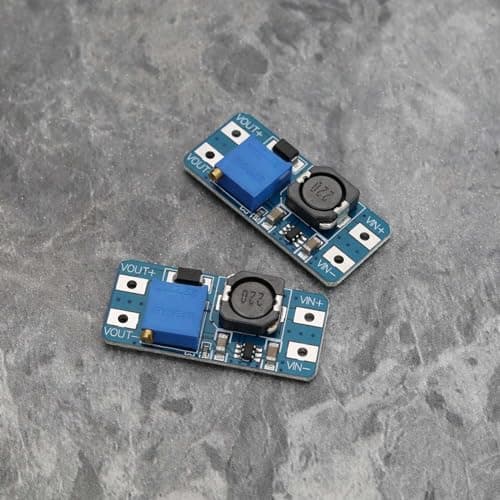 YINETTECH 5Pcs DC-DC Step Up Power Apply Module 2V-24V to 5V-28V DC Voltage Regulator Adjustable Step Up Module Converter, 2A — view 5