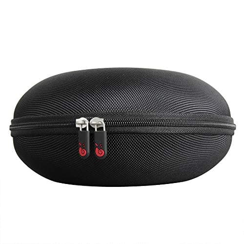 Hermitshell Hard Travel Case for DOQAUS Bluetooth Headphones Over Ear(Only case) (Black+Inner red) — view 4