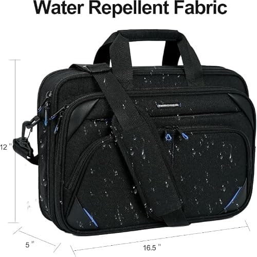 KROSER Laptop Bag 15.6 Inch Water Repellent Briefcase Computer Laptop Case Shoulder Bag Bussiness Carrying Handbag Laptop Briefcase Sleeve for Women/Men, Grey — view 6