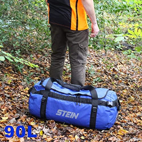 Heavy Duty Kit Bag 90L Yellow – PVC Tarpaulin Water-Repellent Holdall for Professional Work & Travel – STEIN Metro — view 6
