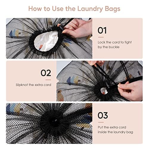 Meowoo 2Pcs Laundry Bags with Drawstring,70×90cm — view 6