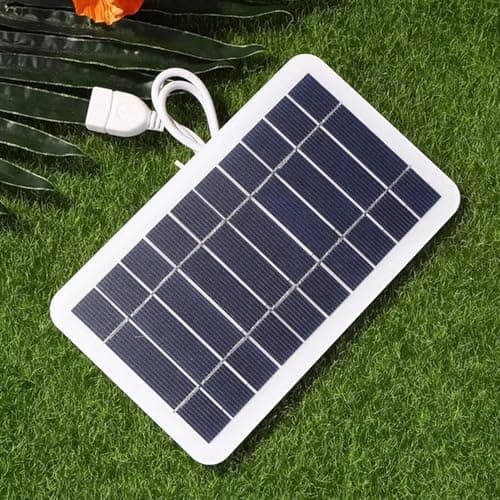 Solar USB Charger, Portable Cell Phone Charging, Small Solar Panel, for Outdoor Travel Backpacking Home Cell Phone Camping Hiking — view 2
