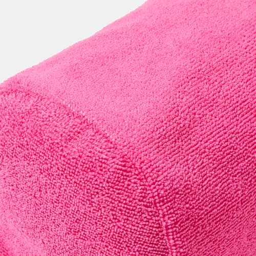 OHS Inflatable Pillow, Sun Lounger Cushion Lightweight Compact Bolster Cushion with Microfibre Cover Neck Roll Pillows for Head & Back Support Outdoor Cushions for Travel Beach Accessories, Hot Pink — view 6