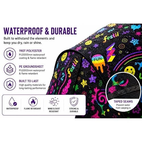 GLOW UP BUNDLE OFFER. 2 PERSON POP UP FESTIVAL TENT AND FESTII FINDER LED REMOTE CONTROL CAMPING LIGHT. — view 5