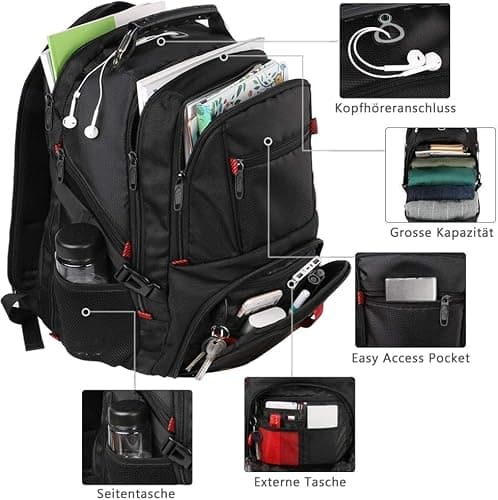 MATEIN Extra Large Backpack 55L, 18.4 Inch Travel Laptop Backpack for Men — view 3