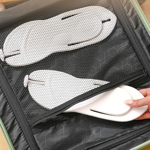 Momolaa Size 3.5 Eva Disposable Foldable Flip Flops, Pedicure Slippers Anti-Slip Spa Slippers for Travel Salon, EVA Foam Sandals for Women, and Men B01_Sky Blue — view 6