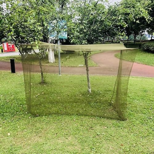 Risveglio Camping Mosquito Net with 6 Hanging Loops, Fine Mesh Travel Tent for Hiking BackPcsing Fishing, Army Green 200 * 90 * 180cm — view 2