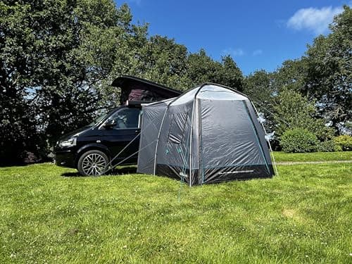 Cayman Outhouse Handi Driveaway Campervan Awning, Teal, 120HDE Hex Fabric, 180-240cm Height, Waterproof 3000mm HH, Lightweight Utility Tent with Fibreglass Poles — view 3