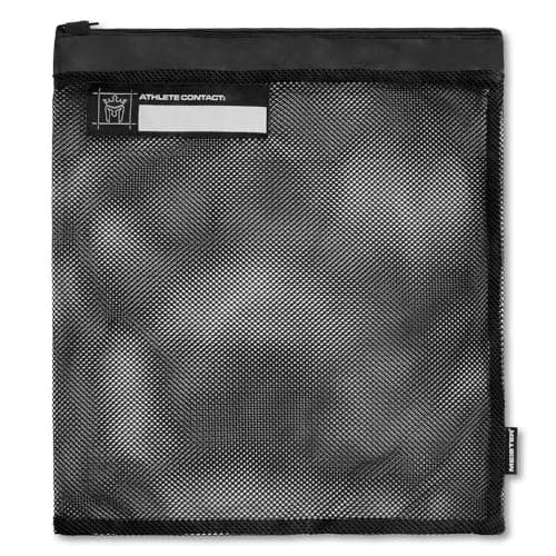Meister Athlete Wash Bag - Mesh Sports Laundry Bag w/Zipper Lock - Black — view 2