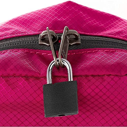 Suitcase Locks with Keys - LeFeirr Luggage Small Padlock Keyed for Travel Gym Locker Bags Holiday Cases,Pack of 2,Black — view 3