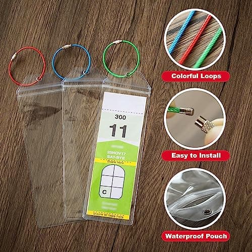 Temlum 6pcs Cruise Luggage Tag Holders & 3pcs Cruise Lanyards for Ship Cards, Waterproof Clear Luggage Tags Lanyard with Card Holder Cruise Accessories — view 4