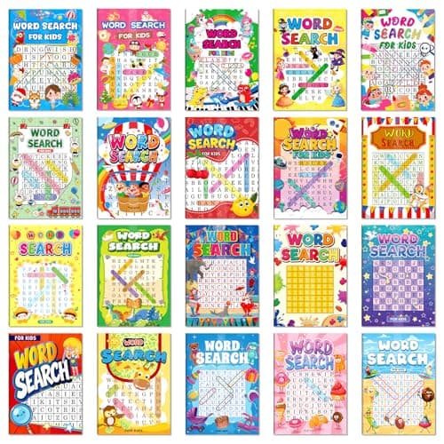 Elfew 20 Pack Word Search for Kids Ages 6-12, 280+ Large Print Word Games — view 2