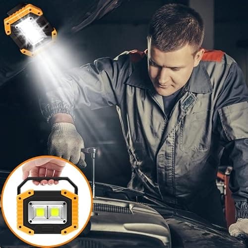 Beizkna 30W LED Work Light Rechargeable Portable COB Floodlight Waterproof — view 6