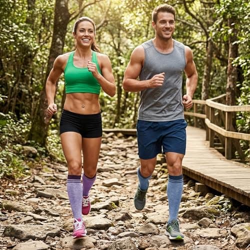 Zuimei 3 Pairs Compression Socks for Women & Men S/M — view 3