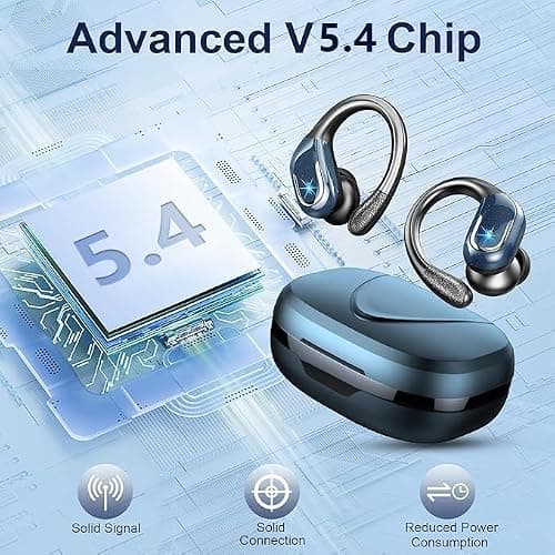 Ordtop Wireless Earbuds,Wireless Headphones Running 75H Headphone for Sport — view 5