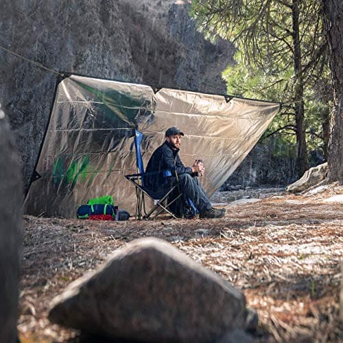 Arcturus Xl Survival Canvas - Insulated Reflective Thermal Camping Canvas - 8.5' X 12' (Orange) — view 4