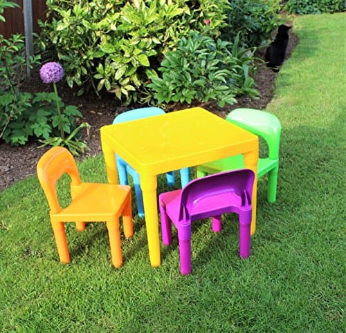 HH Home Hut Kids Plastic Table and Chair Set Toddler Activity Play — view 6