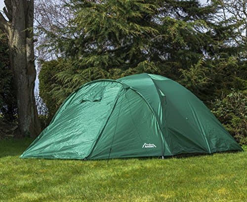 Andes Green 4 Person Man Berth Double Skin Camping/Festival Dome Tent — view 2