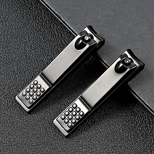 YIUIRUOI Professional Stainless Steel Manicure Pedicure Set - Set of 4 Nail Clipper Tools in Portable Leather Case for Home and Travel. — view 4