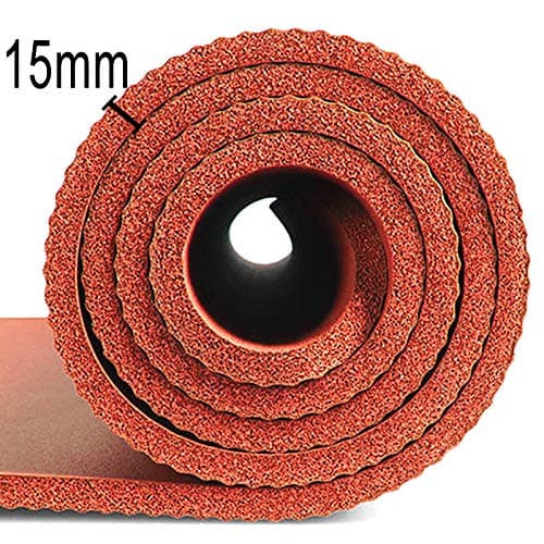 DSL Extra Thick 15mm Non-Slip Yoga Exercise Mat, 61x185cm (Red) — view 4
