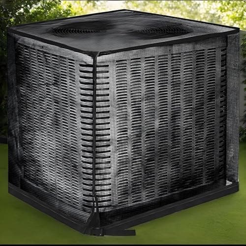 Outdoor Air Conditioning Cover – Folding Dust Protector 90x90x100 cm Mesh Shield for Pool Winter Use Weather Resistant Essential Travel Accessory — view 3