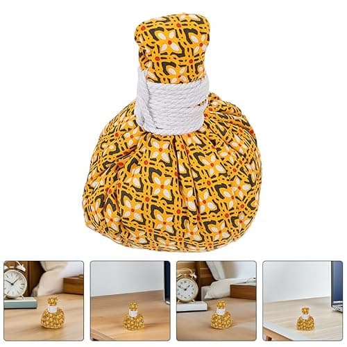 SHERCHPRY Thai Herbal Massage Balls Set of 4 Aroma Compress Massage Tool for Feet Muscle and Full Body Use Soft Texture Portable for Home Travel 3.54 X 2.76 X 2.76 in — view 3
