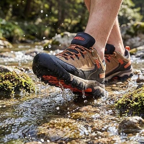 ARRIGO BELLO Walking Shoes Mens Tekking Trainers Hiking Footwear UK 7-11（B Yellow,UK Size 8 — view 3