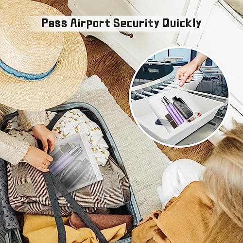 Airport Security Liquids Bags 20x20cm 8 Pack Clear Toiletry Bags — view 6