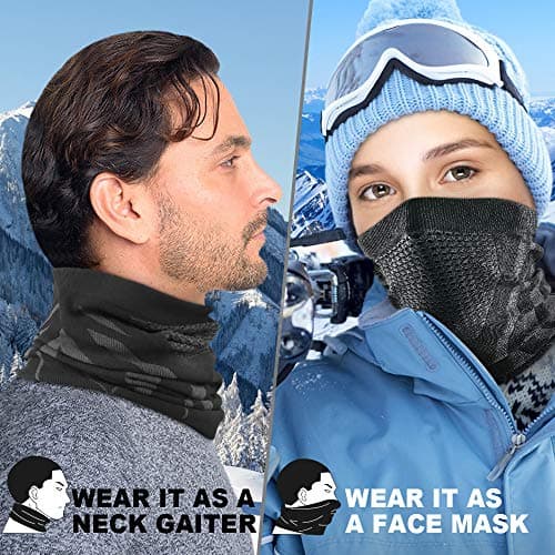 WTACTFUL Winter Neck Warmer Face Mask, Windproof Breathable Anti-Fog — view 6