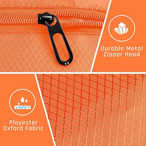 CHEPULA Drawstring Gym Bag, Large Sports Backpack String Swim Drawstring PE Bags for Women Men, Travel Beach Bag with Waterproof(orange) — view 6