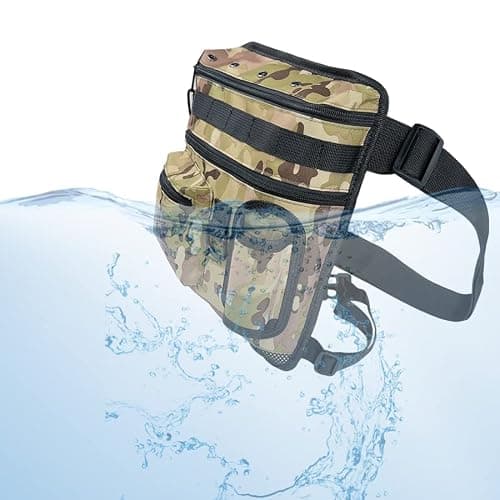 Super detesir Pointer Metal Detector Find Bag Detecting Digger Tools Bag Waist Pack Pouch for PinPointer Garrett Xp ProPointer (Coral) — view 6