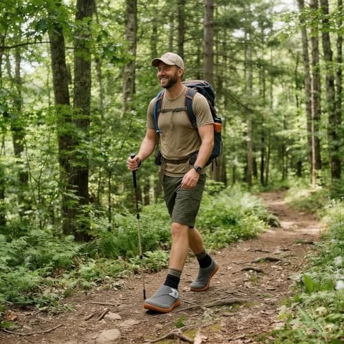 Walking Shoes Mens Wide Fit Barefoot Zero Drop Breathable Adjustable Trainers UK Grey Size 11 Wide — view 2