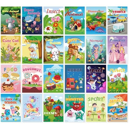 Aannanl 24 Pack Mini Colouring Books for Children Party Bags — view 2