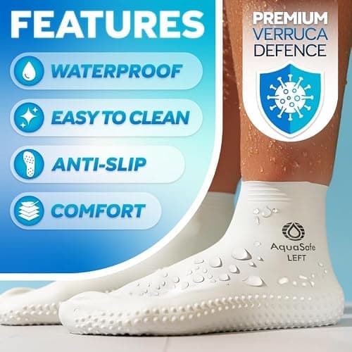 Verruca Socks for Kids Swimming, 100% Latex Swim Socks for Kids & Adults — view 4