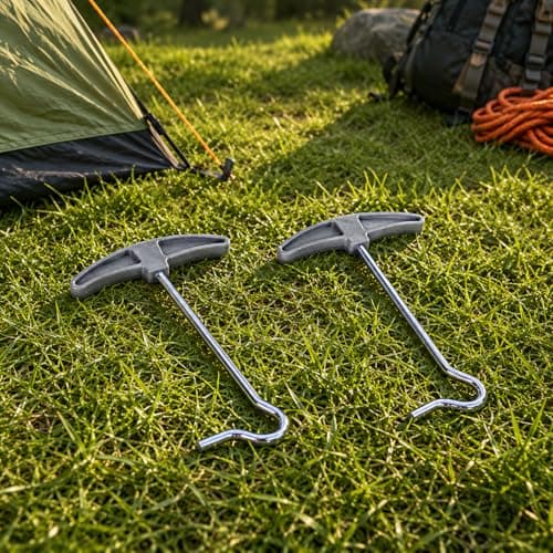 Pack of 2 Tent Peg Extractors - Camping Tools, Lightweight and Portable, Easy Peg Remover — view 6