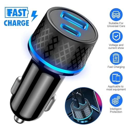 38W Car Charger For iPhone 17e/17/Air/17 Pro/17 Pro Max/16e/16/16 Pro — view 3
