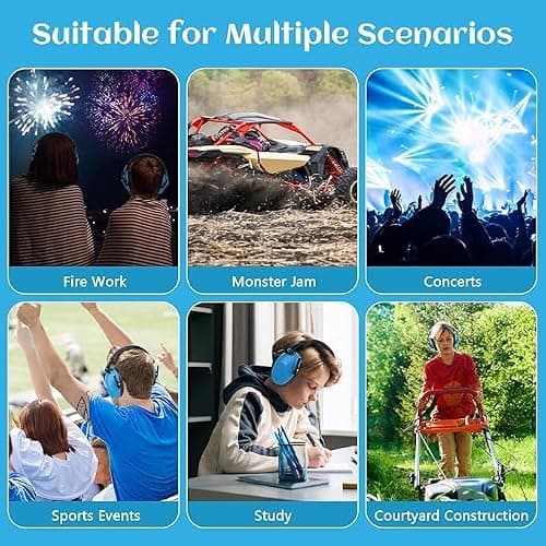 Floriogra 12 Pack Ear Defenders Children SNR 28dB for Autism Children — view 5