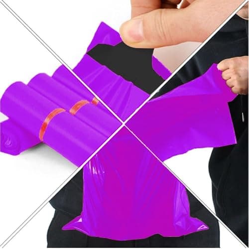 LIVERPOOL ENTERPRISES LTD 100 Pcs Purple Parcel Bags – Tamper-Proof Self-Seal Mailing & Postage Bag for Shipping, Packaging & Delivery - Size 15x18 Inches — view 4