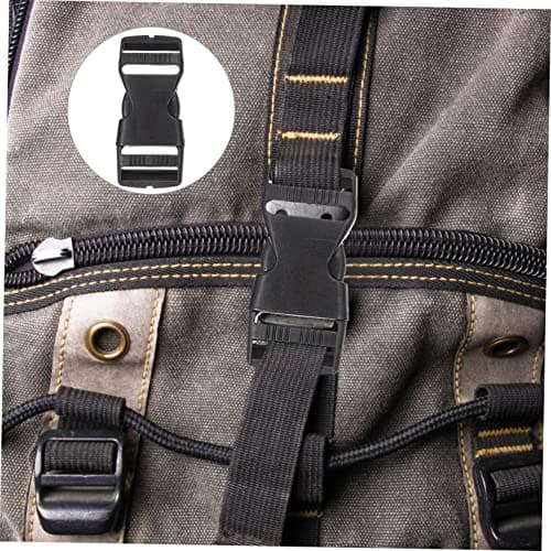 Artibetter 2sets D Rings for Purse Bag Buckles Nylon Webbing and Tri-glide Clips for Luggage Suitcase Replacement Buckles DIY Repair Kit for Backpack Accessory — view 2