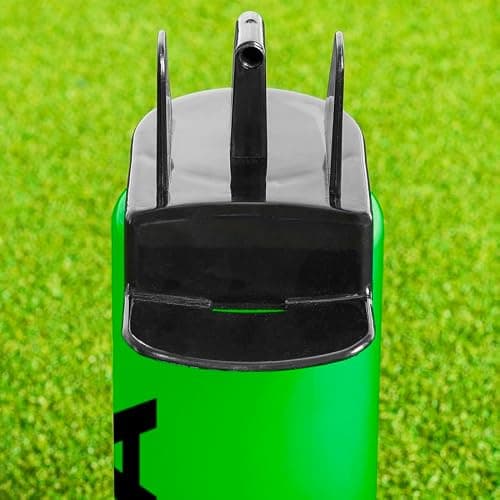 FORZA Water Bottles + Carrier Set [8x Bottles] | Hygeine [1L] or Sports Bottle [750ml] with Stackable Carrier for Football, Rugby, Training, Gym & Teams (Green, Hygeine Bottles) — view 3