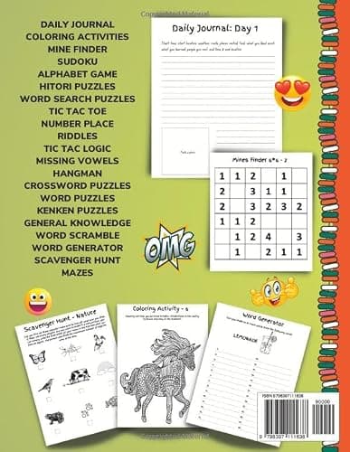 Road Trip Activities and Travel Journal: For kids 8-12, Pre Teens, Teens — view 2