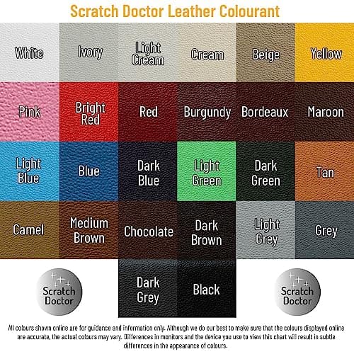 Scratch Doctor Complete Leather Repair Kit Patch, Fill, Repair & Recolour Scratches, Tears, Holes in Leather Furniture, Sofas, Car Seats (Maroon) — view 3
