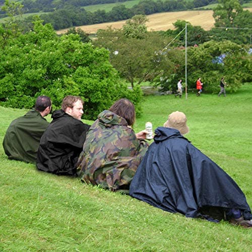 ANYOO Waterproof Rain Poncho Lightweight Reusable Adult Unisex Multi-use — view 2