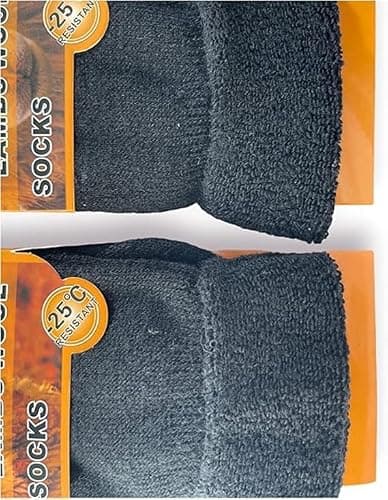 ITRAT® Men's Diabetic Merino Wool Thermal Heated Extra Warm Socks 2.4TOG (-25°C resistant) - Hiking, Walking, Thermal, Athletic, Outdoor Winter Socks (Two Pairs) — view 6