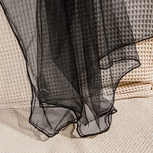 Black Mosquito Net for Queen to King-Size Beds – 2-Opening Bed Canopy — view 6