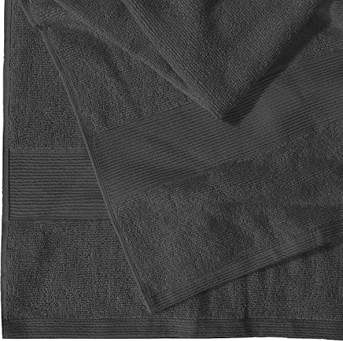 Textile Do Extra Large Super Jumbo Bath Sheet Towel 100% Egyptian Cotton XL Bath Sheets(100 x 200 cm-600 GSM) (Charcoal) — view 3